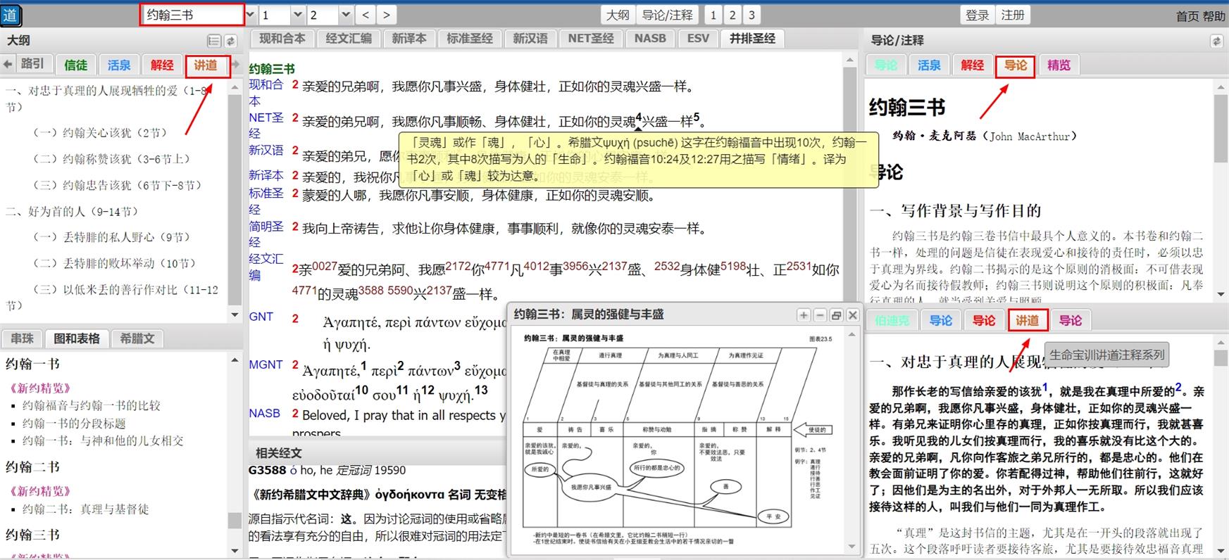生命宝训讲道注释系列使用说明